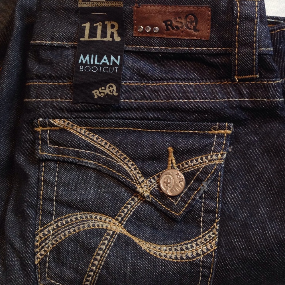 RSQ BEAUTIFUL MILAN BOOTCUT JEANS STRETCH NEW